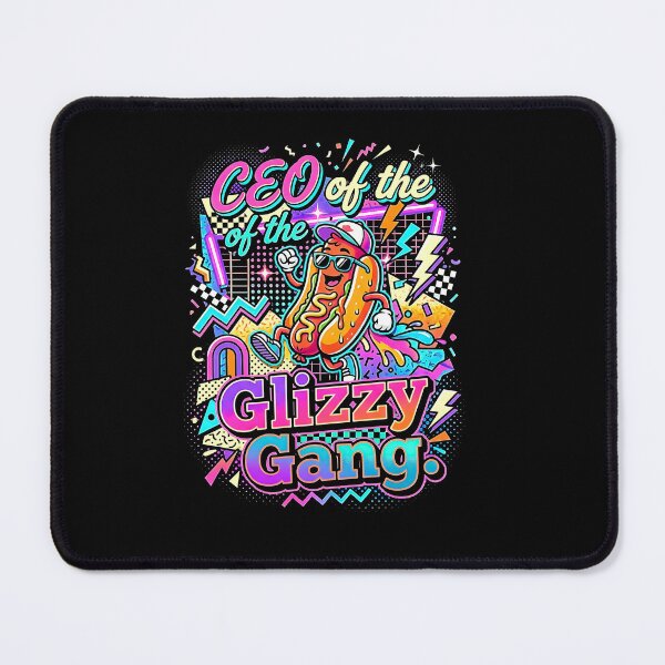 Item preview, CEO of the Glizzy Gang Funny Hot Dog Retro 80s Neon Street  designed and sold by graphixpolash.