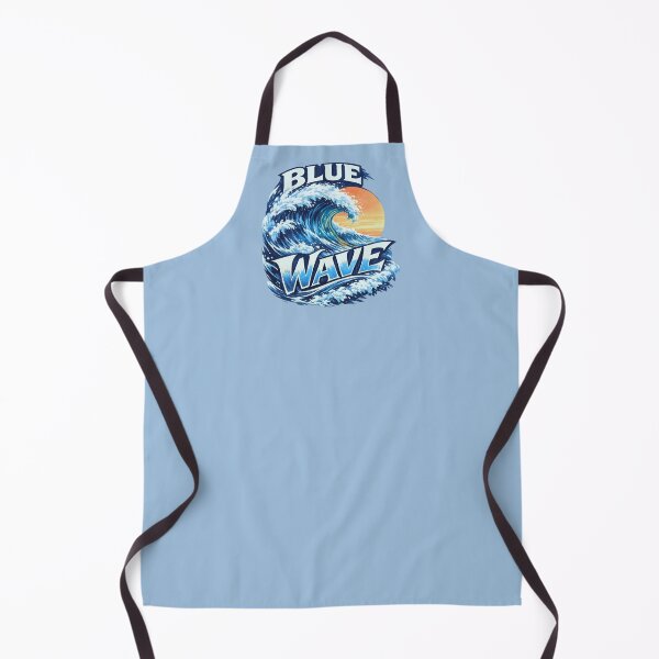 Item preview, Blue Wave - Vibrant Retro Surf Emblem designed and sold by SilentPowerArt.