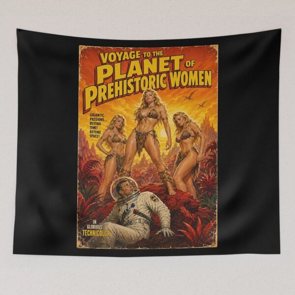 Item preview, Voyage to the Planet of Prehistoric Women - Retro Sci Fi B Movie designed and sold by FilMate.