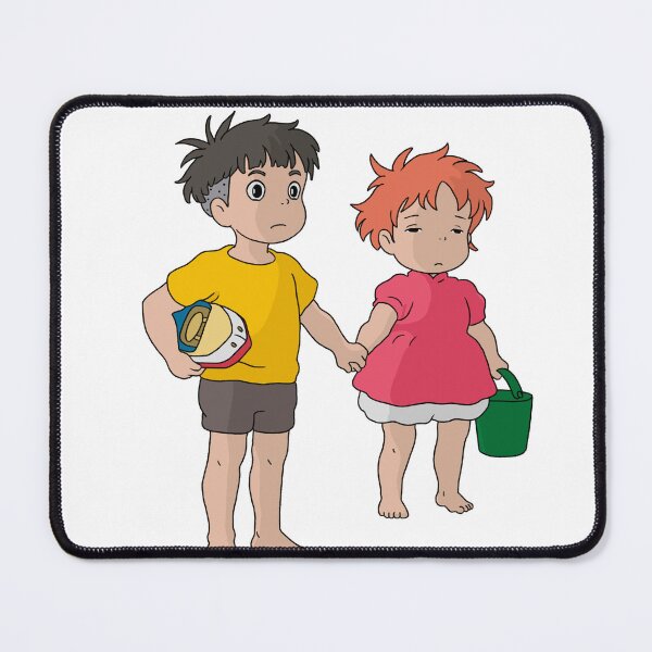 Item preview, Ponyo Sosuke Cute Holding Hands Illustration designed and sold by Iska-Designs.