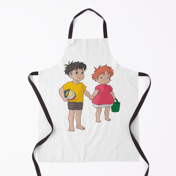 Item preview, Ponyo Sosuke Cute Holding Hands Illustration designed and sold by Iska-Designs.