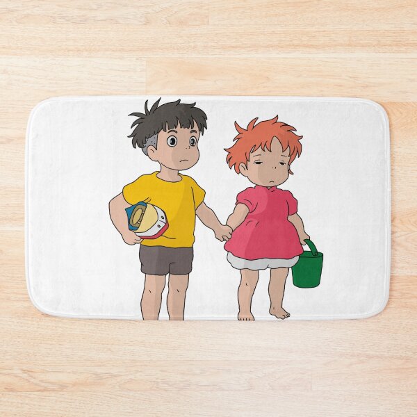 Item preview, Ponyo Sosuke Cute Holding Hands Illustration designed and sold by Iska-Designs.