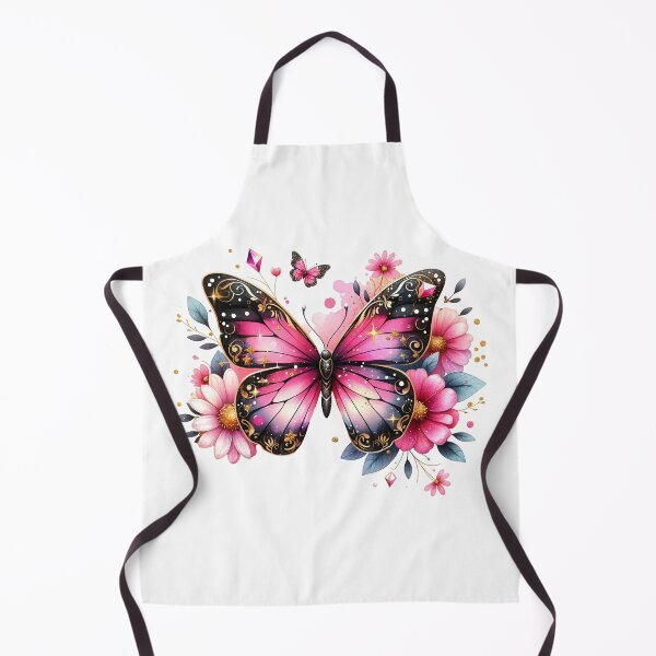 Item preview, Pink Butterfly Fantasy Art | Magical Floral Butterfly Illustration | Glitter Butterfly Design | Romantic nature artwork designed and sold by Fernhaven.