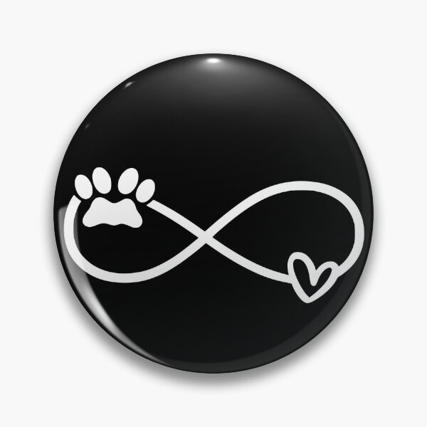 Item preview, White Infinity Paw Print Heart designed and sold by Corvoria.
