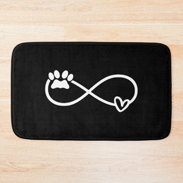 Item preview, White Infinity Paw Print Heart designed and sold by Corvoria.