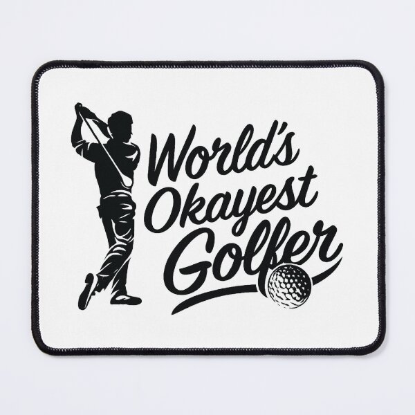 Item preview, World's Okayest Golfer,Funny Golf,Golfer designed and sold by CloudyPress.