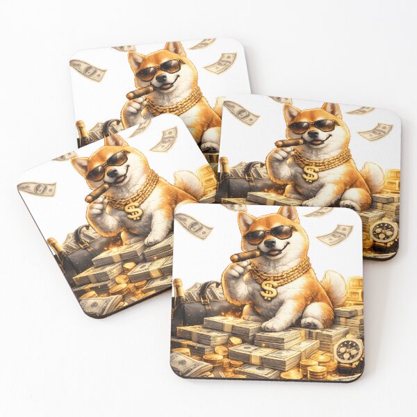 Item preview, Rich Shiba Inu Money Boss Luxury Design designed and sold by Nixora.