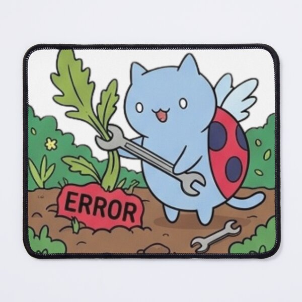 Item preview, Funny Programmer Gift Error Cat Pulling Bug From Garden  Kawaii Debug Cat Developer Humor Shirt Coder Gift designed and sold by Dev Mode.