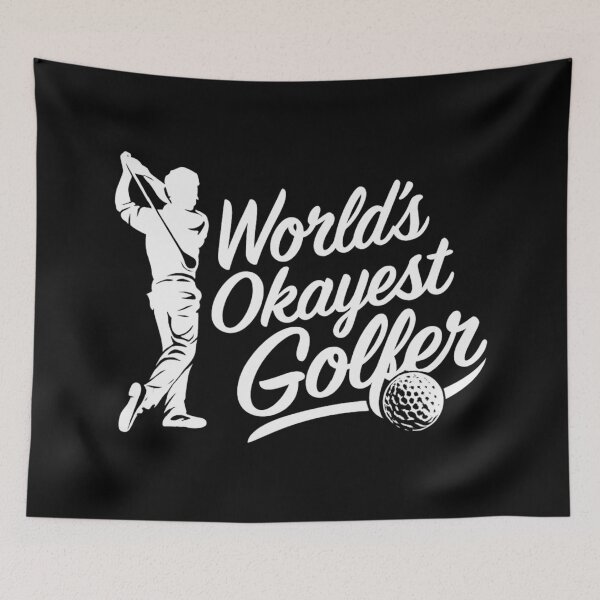 Item preview, World's Okayest Golfer,Funny Golf,Golfer  designed and sold by CloudyPress.