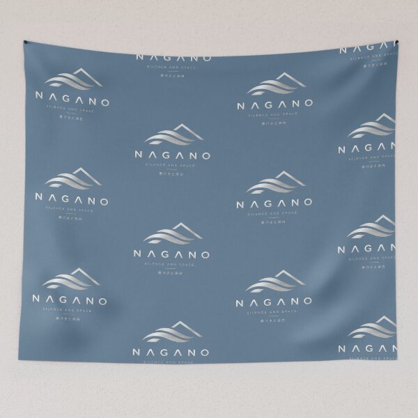 Item preview, NAGANO Silence and Space Logo | Japanese Minimalist Outdoor Brand Graphic | Modern Technical Apparel Design designed and sold by SiseonStudio.