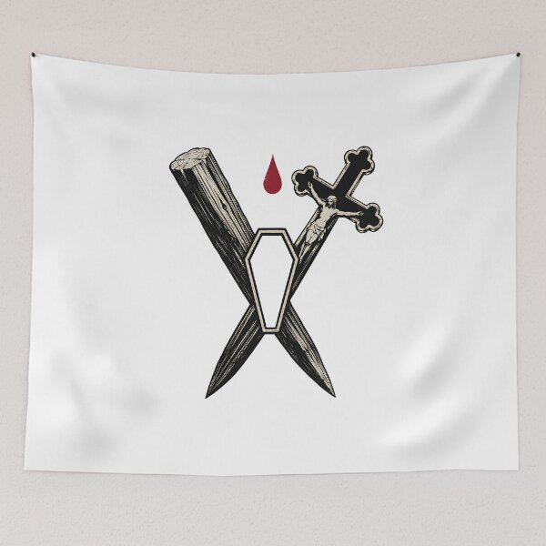 Item preview, Dracula Crucifix Wooden Stake Vampire Hunter Defense Art designed and sold by Fenay Designs.