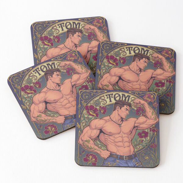 Item preview, Tom of Finland Style Powerful Muscle Flex designed and sold by ZhivanCrimson.