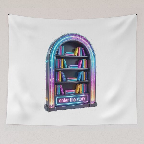 Item preview, Portal to books design designed and sold by BookedAndDesign.