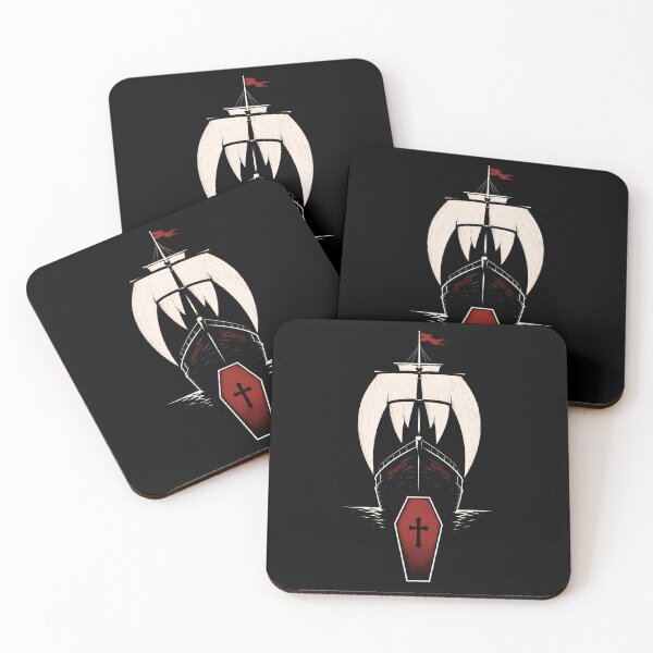 Item preview, Dracula Demeter Ship Vampire Fangs Coffin Art designed and sold by Fenay Designs.