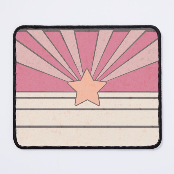 Item preview, Abstract Retro Star Stripes Sunburst Pink Purple White designed and sold by TackyTime.