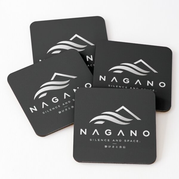 Item preview, NAGANO Silence and Space Logo | Japanese Minimalist Outdoor Brand Graphic | Modern Technical Apparel Design designed and sold by SiseonStudio.