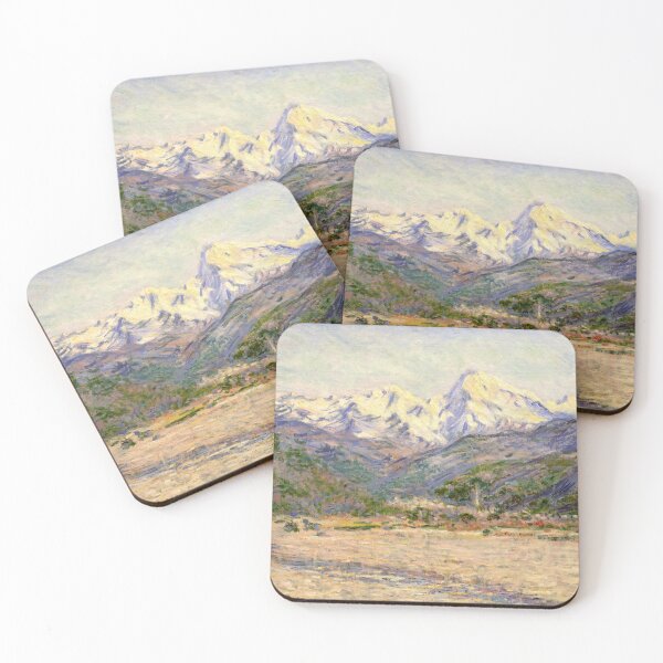 Item preview, The Valley of the Nervia by Claude Monet: Impressionist Mountain Landscape Poster designed and sold by artofuniverse.