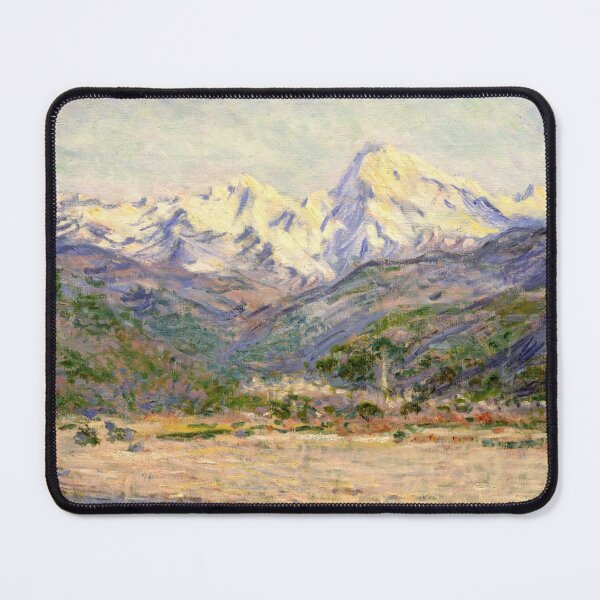 Item preview, The Valley of the Nervia by Claude Monet: Impressionist Mountain Landscape Poster designed and sold by artofuniverse.