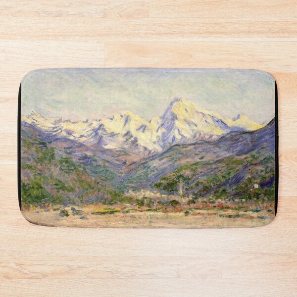 Item preview, The Valley of the Nervia by Claude Monet: Impressionist Mountain Landscape Poster designed and sold by artofuniverse.
