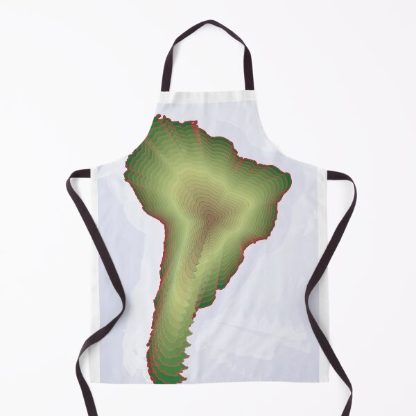 Item preview, South America - Vector Map Topographic Contours Andes and Relief designed and sold by Keltoi-art.