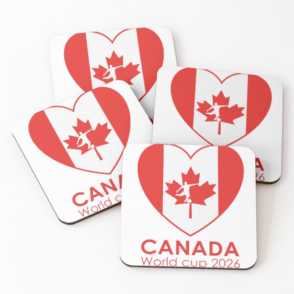 Item preview, Canada Soccer Flag Heart World Cup 2026 Sticker designed and sold by topprinting.