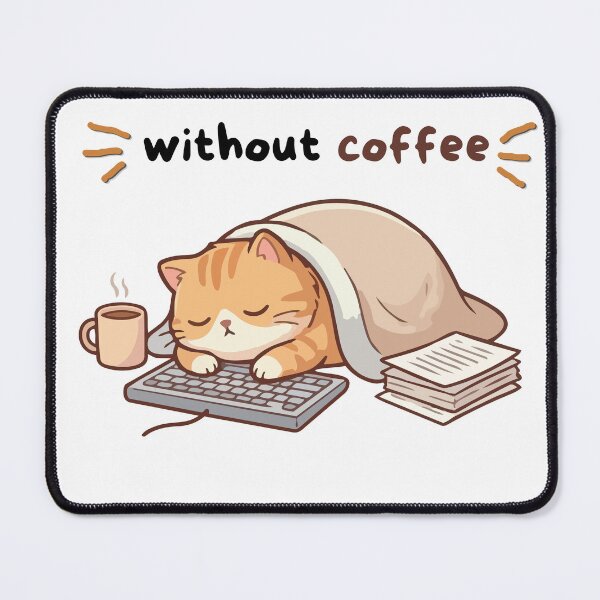 Item preview, I Can’t Function Without Coffee – Funny Coffee Cat Meme designed and sold by AARA DESIGNS.