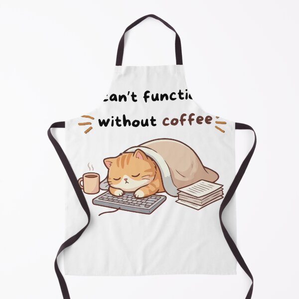 Item preview, I Can’t Function Without Coffee – Funny Coffee Cat Meme designed and sold by AARA DESIGNS.