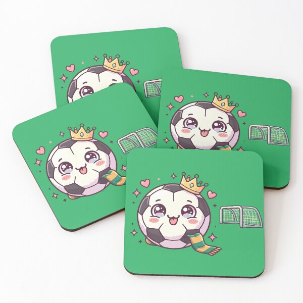 Item preview, Cute Kawaii Soccer Ball King Crown in Stadium designed and sold by M.Store.