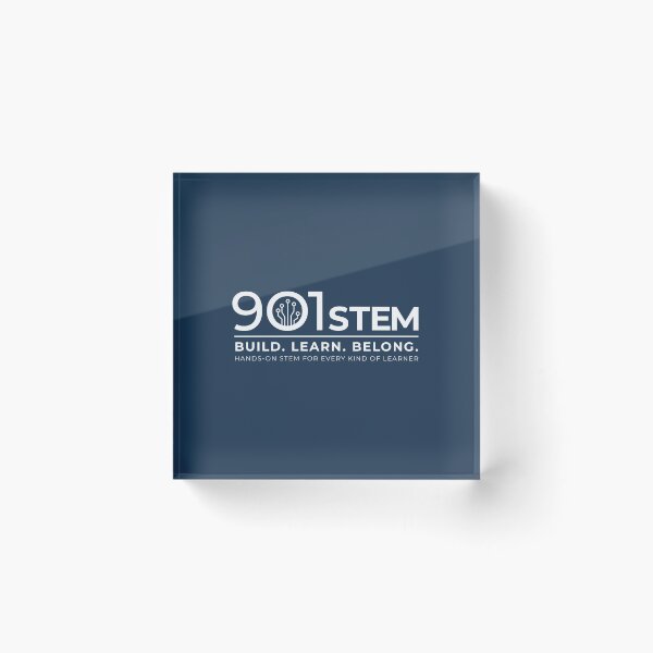 Item preview, 901STEM Logo (Horizontal, White) designed and sold by 901STEM.