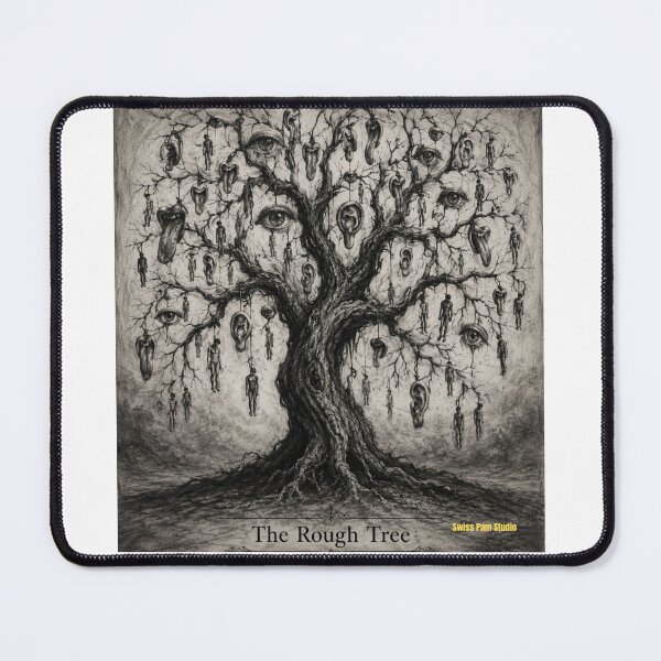Item preview, The Rough Tree – Surreal Dark Art Tree of Life | Weird Gothic Illustration Shirt designed and sold by Swiss Pam Studio.