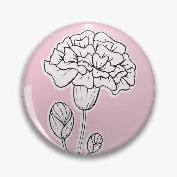 Item preview, Pink Carnation January Birth Flower Pretty Illustration designed and sold by winterpumpkin.