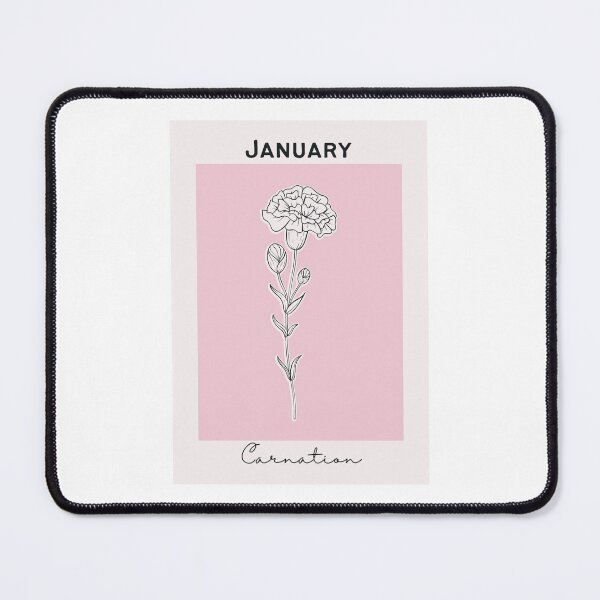 Item preview, Pink Carnation January Birth Flower Pretty Illustration designed and sold by winterpumpkin.