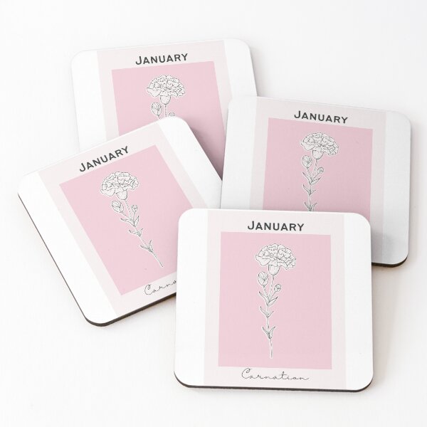 Item preview, Pink Carnation January Birth Flower Pretty Illustration designed and sold by winterpumpkin.