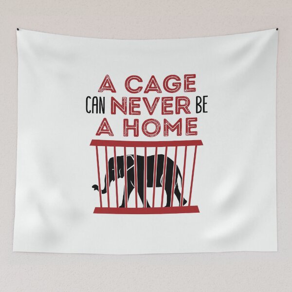 Item preview, A Cage Can Never Be a Home Anti-Zoo designed and sold by jaygo.