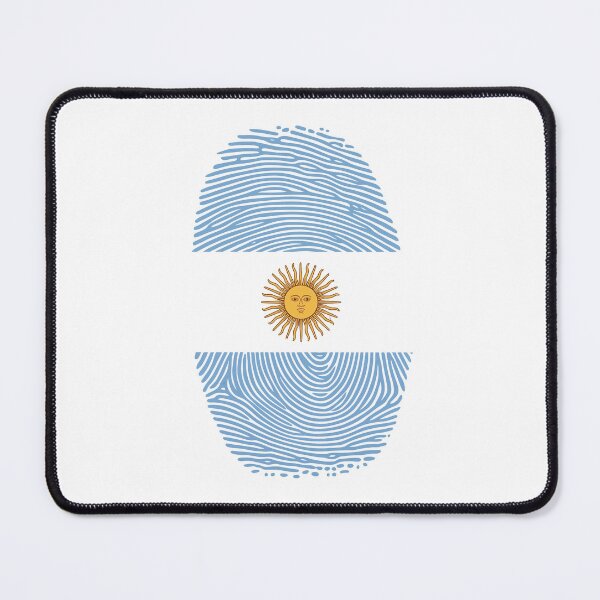 Item preview, Argentina Fingerprint Flag Shirt | Argentina Pride Patriotic Graphic Tee designed and sold by Unik Design.