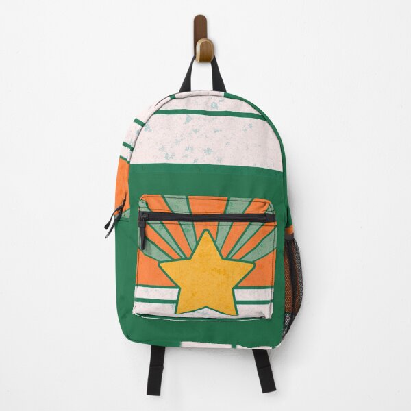 Item preview, Abstract Retro Star Stripes Sunburst Orange Green Pink designed and sold by TackyTime.