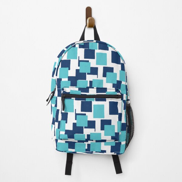 Item preview, Abstract squares seamless repeating pattern blues designed and sold by SeamlessDsign.