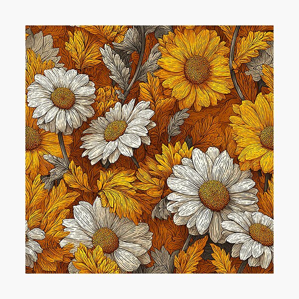 Item preview, Vibrant Daisy Floral - Hawaiian Flower Pattern   - Gifts For Wife designed and sold by RoyalStarsPatts.