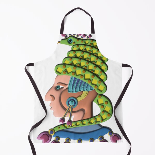 Item preview, Geometric Snake Warrior Portrait Ancient Art Poster Gift designed and sold by Keltoi-art.