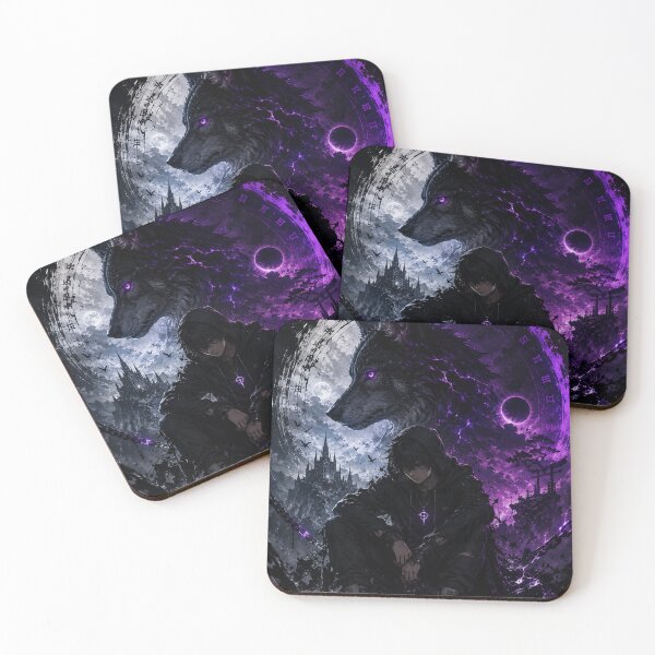 Item preview, Shadow Wolf Awakening | Dark Mystic Fantasy Artwork designed and sold by Sticleg.
