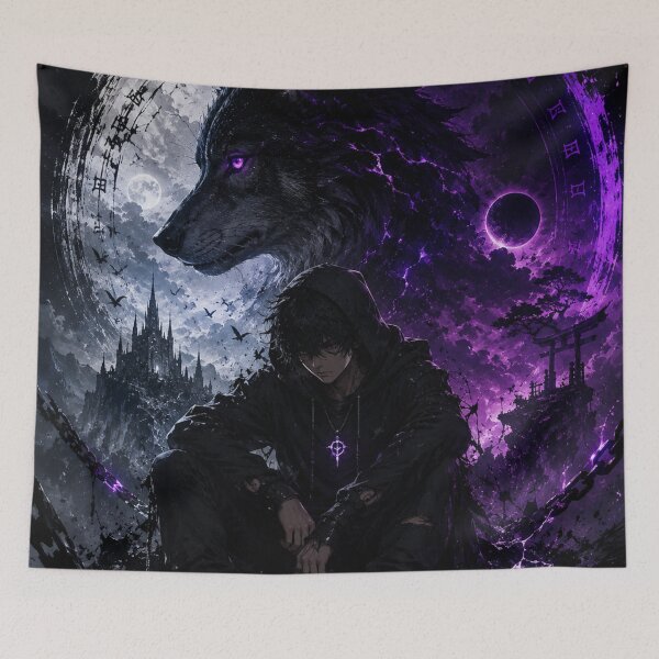 Item preview, Shadow Wolf Awakening | Dark Mystic Fantasy Artwork designed and sold by Sticleg.