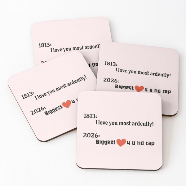 Item preview, 1813 vs 2026 Romance Meme – Funny Mr Darcy Pride and Prejudice No Cap Slang designed and sold by FIREDesignsPOD.