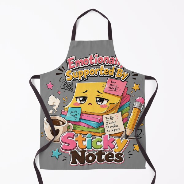 Item preview, Emotionally Supported By Sticky Notes designed and sold by StillWildink.