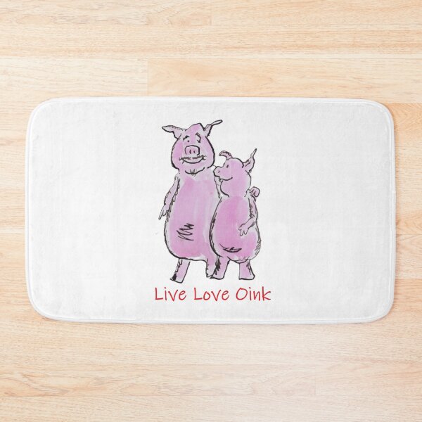 Item preview, Two pigs cuddling designed and sold by Inky Fingers Illustrations.