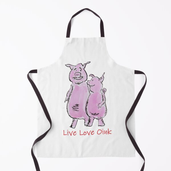 Item preview, Two pigs cuddling designed and sold by Inky Fingers Illustrations.