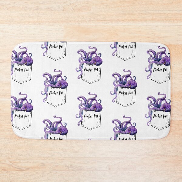 Item preview, Whimsical Purple Octopus in Front Pocket designed and sold by OnaleeNicklinArt.