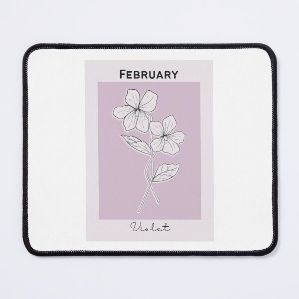 Item preview, Purple Violet February Birth Flower Pretty Illustration designed and sold by winterpumpkin.