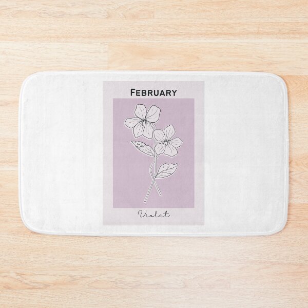 Item preview, Purple Violet February Birth Flower Pretty Illustration designed and sold by winterpumpkin.