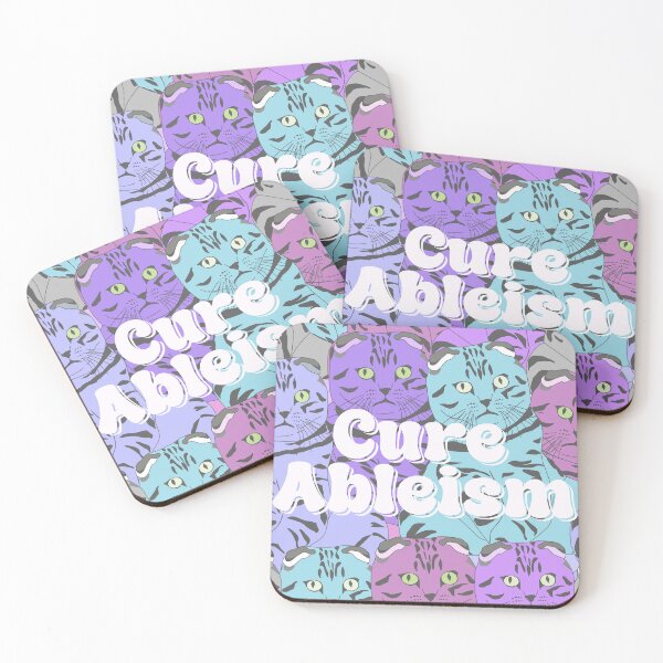 Item preview, Cure Ableism- cats designed and sold by ExcessiveSarcasmCo..