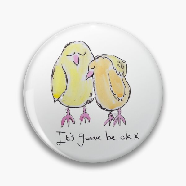Item preview, Chick comforting his friend designed and sold by Inky Fingers Illustrations.